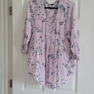 Torrid Light Pink Floral Top